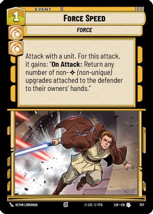 Force Speed (707) (Foil) (707) [Legends of the Force] - Fantasy Flight Games - Card Brawlers | Quebec | Canada |
