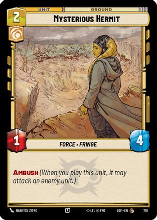 Mysterious Hermit (710) (Foil) (710) [Legends of the Force] - Fantasy Flight Games - Card Brawlers | Quebec | Canada |