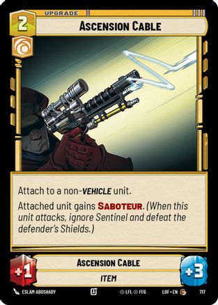 Ascension Cable (717) (Foil) (717) [Legends of the Force] - Fantasy Flight Games - Card Brawlers | Quebec | Canada |
