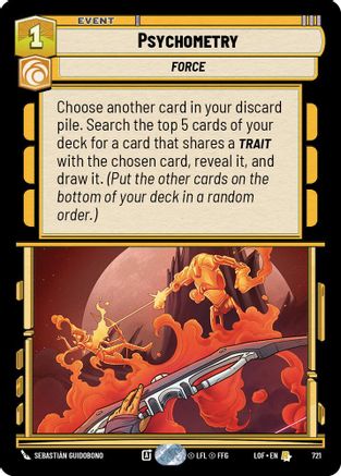 Psychometry (721) (Foil) (721) [Legends of the Force] - Fantasy Flight Games - Card Brawlers | Quebec | Canada |