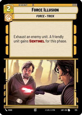 Force Illusion (725) (Foil) (725) [Legends of the Force] - Fantasy Flight Games - Card Brawlers | Quebec | Canada |