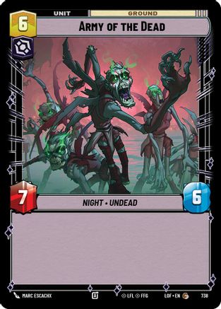 Army of the Dead (738) (Foil) (738) [Legends of the Force] - Fantasy Flight Games - Card Brawlers | Quebec | Canada |