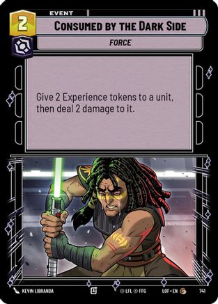 Consumed by the Dark Side (741) (Foil) (741) [Legends of the Force] - Fantasy Flight Games - Card Brawlers | Quebec | Canada |