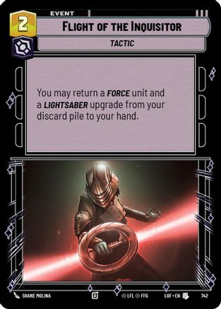 Flight of the Inquisitor (742) (Foil) (742) [Legends of the Force] - Fantasy Flight Games - Card Brawlers | Quebec | Canada |