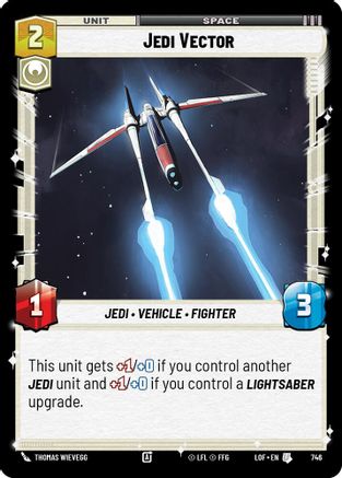 Jedi Vector (746) (Foil) (746) [Legends of the Force] - Fantasy Flight Games - Card Brawlers | Quebec | Canada |