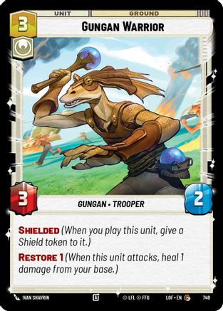 Gungan Warrior (749) (Foil) (749) [Legends of the Force] - Fantasy Flight Games - Card Brawlers | Quebec | Canada |