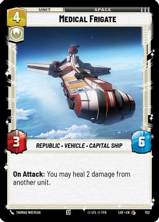 Medical Frigate (752) (Foil) (752) [Legends of the Force] - Fantasy Flight Games - Card Brawlers | Quebec | Canada |