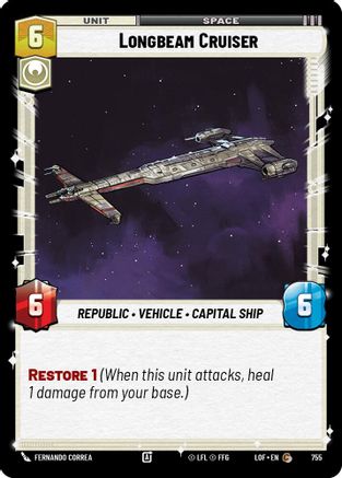 Longbeam Cruiser (755) (Foil) (755) [Legends of the Force] - Fantasy Flight Games - Card Brawlers | Quebec | Canada |