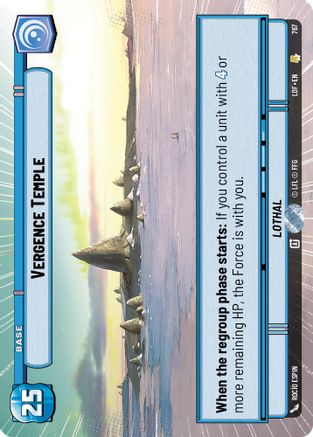 Vergence Temple (767) (Hyperspace Foil) (767) [Legends of the Force] - Fantasy Flight Games - Card Brawlers | Quebec | Canada |