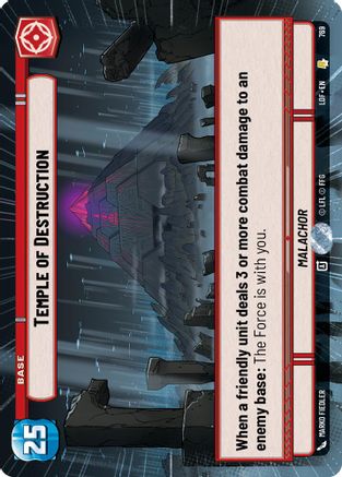 Temple of Destruction (769) (Hyperspace Foil) (769) [Legends of the Force] - Fantasy Flight Games - Card Brawlers | Quebec | Canada |
