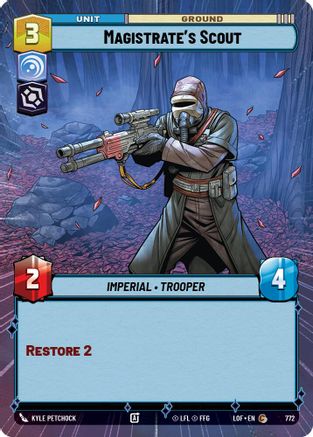 Magistrate's Scout (772) (Hyperspace Foil) (772) [Legends of the Force] - Fantasy Flight Games - Card Brawlers | Quebec | Canada |
