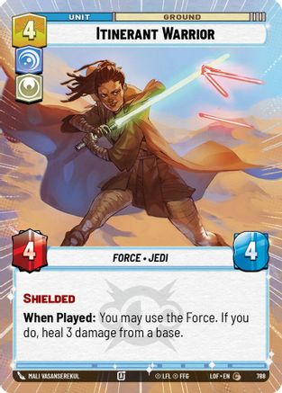 Itinerant Warrior (788) (Hyperspace Foil) (788) [Legends of the Force] - Fantasy Flight Games - Card Brawlers | Quebec | Canada |