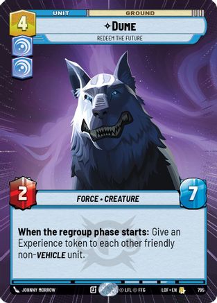 Dume - Redeem the Future (795) (Hyperspace Foil) (795) [Legends of the Force] - Fantasy Flight Games - Card Brawlers | Quebec | Canada |