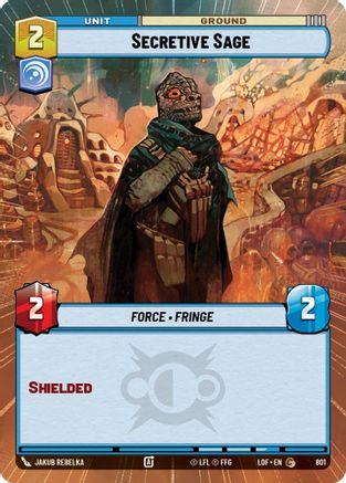Secretive Sage (801) (Hyperspace Foil) (801) [Legends of the Force] - Fantasy Flight Games - Card Brawlers | Quebec | Canada |