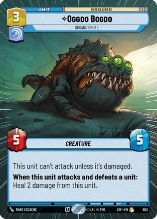 Oggdo Bogdo - Bogano Brute (803) (Hyperspace Foil) (803) [Legends of the Force] - Fantasy Flight Games - Card Brawlers | Quebec | Canada |