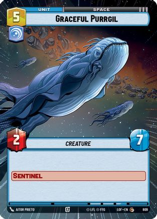 Graceful Purrgil (809) (Hyperspace Foil) (809) [Legends of the Force] - Fantasy Flight Games - Card Brawlers | Quebec | Canada |