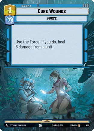 Cure Wounds (815) (Hyperspace Foil) (815) [Legends of the Force] - Fantasy Flight Games - Card Brawlers | Quebec | Canada |