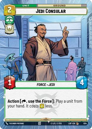 Jedi Consular (834) (Hyperspace Foil) (834) [Legends of the Force] - Fantasy Flight Games - Card Brawlers | Quebec | Canada |