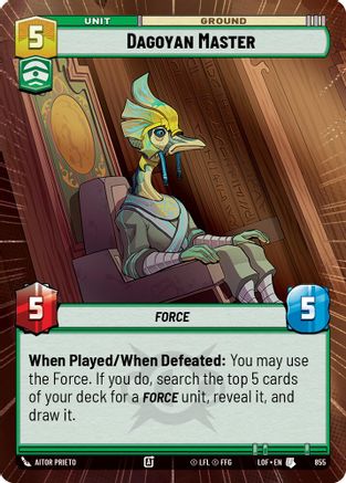 Dagoyan Master (855) (Hyperspace Foil) (855) [Legends of the Force] - Fantasy Flight Games - Card Brawlers | Quebec | Canada |