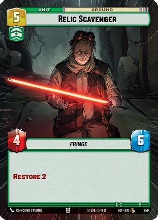Relic Scavenger (856) (Hyperspace Foil) (856) [Legends of the Force] - Fantasy Flight Games - Card Brawlers | Quebec | Canada |