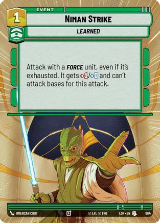 Niman Strike (864) (Hyperspace Foil) (864) [Legends of the Force] - Fantasy Flight Games - Card Brawlers | Quebec | Canada |