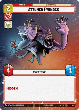 Attuned Fyrnock (883) (Hyperspace Foil) (883) [Legends of the Force] - Fantasy Flight Games - Card Brawlers | Quebec | Canada |