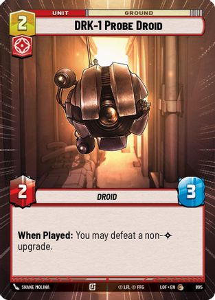 DRK-1 Probe Droid (895) (Hyperspace Foil) (895) [Legends of the Force] - Fantasy Flight Games - Card Brawlers | Quebec | Canada |