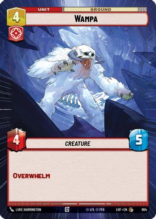 Wampa (904) (Hyperspace Foil) (904) [Legends of the Force] - Fantasy Flight Games - Card Brawlers | Quebec | Canada |