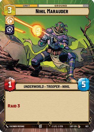 Nihil Marauder (922) (Hyperspace Foil) (922) [Legends of the Force] - Fantasy Flight Games - Card Brawlers | Quebec | Canada |
