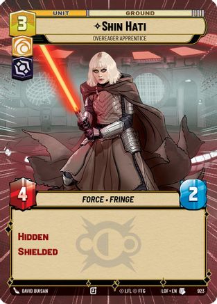 Shin Hati - Overeager Apprentice (923) (Hyperspace Foil) (923) [Legends of the Force] - Fantasy Flight Games - Card Brawlers | Quebec | Canada |