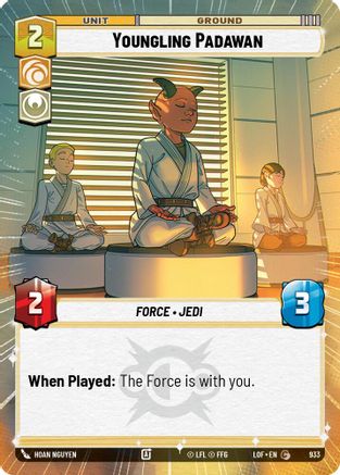 Youngling Padawan (933) (Hyperspace Foil) (933) [Legends of the Force] - Fantasy Flight Games - Card Brawlers | Quebec | Canada |