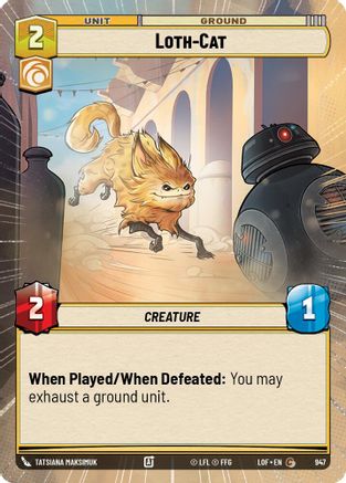 Loth-Cat (947) (Hyperspace Foil) (947) [Legends of the Force] - Fantasy Flight Games - Card Brawlers | Quebec | Canada |