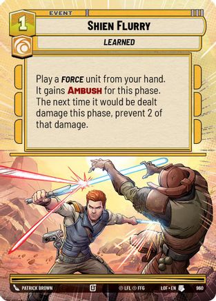 Shien Flurry (960) (Hyperspace Foil) (960) [Legends of the Force] - Fantasy Flight Games - Card Brawlers | Quebec | Canada |