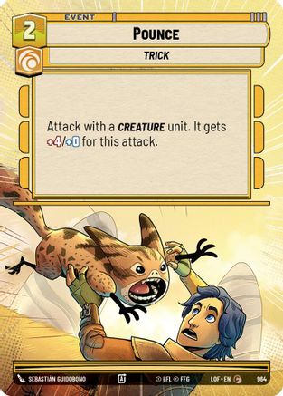 Pounce (964) (Hyperspace Foil) (964) [Legends of the Force] - Fantasy Flight Games - Card Brawlers | Quebec | Canada |