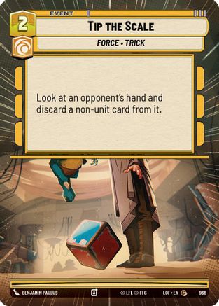 Tip the Scale (966) (Hyperspace Foil) (966) [Legends of the Force] - Fantasy Flight Games - Card Brawlers | Quebec | Canada |