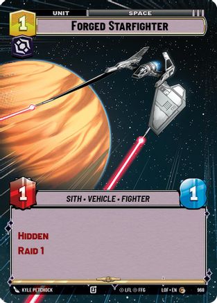 Forged Starfighter (968) (Hyperspace Foil) (968) [Legends of the Force] - Fantasy Flight Games - Card Brawlers | Quebec | Canada |
