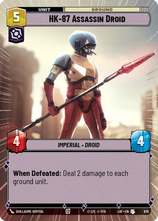 HK-87 Assassin Droid (975) (Hyperspace Foil) (975) [Legends of the Force] - Fantasy Flight Games - Card Brawlers | Quebec | Canada |