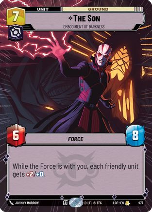 The Son - Embodiment of Darkness (977) (Hyperspace Foil) (977) [Legends of the Force] - Fantasy Flight Games - Card Brawlers | Quebec | Canada |