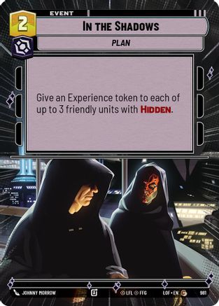 In the Shadows (981) (Hyperspace Foil) (981) [Legends of the Force] - Fantasy Flight Games - Card Brawlers | Quebec | Canada |