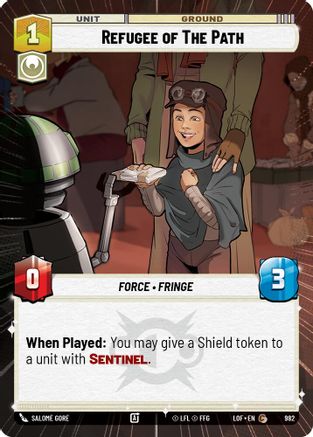 Refugee of The Path (982) (Hyperspace Foil) (982) [Legends of the Force] - Fantasy Flight Games - Card Brawlers | Quebec | Canada |