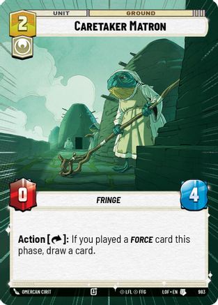 Caretaker Matron (983) (Hyperspace Foil) (983) [Legends of the Force] - Fantasy Flight Games - Card Brawlers | Quebec | Canada |