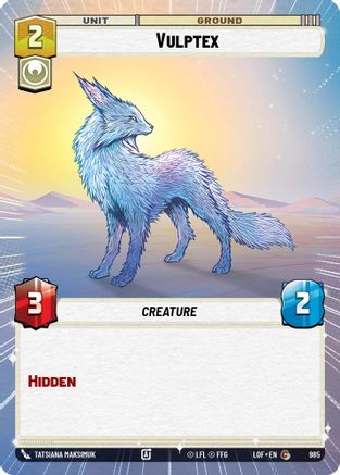 Vulptex (985) (Hyperspace Foil) (985) [Legends of the Force] - Fantasy Flight Games - Card Brawlers | Quebec | Canada |