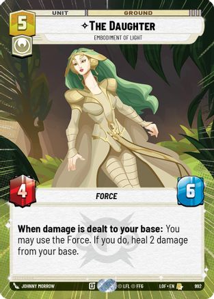 The Daughter - Embodiment of Light (992) (Hyperspace Foil) (992) [Legends of the Force] - Fantasy Flight Games - Card Brawlers | Quebec | Canada |