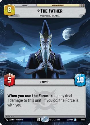 The Father - Maintaining Balance (1000) (Hyperspace Foil) (1000) [Legends of the Force] - Fantasy Flight Games - Card Brawlers | Quebec | Canada |
