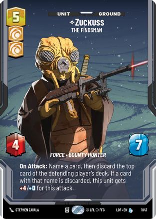 Zuckuss - The Findsman (1047) (Prestige) (1047) [Legends of the Force] - Fantasy Flight Games - Card Brawlers | Quebec | Canada |