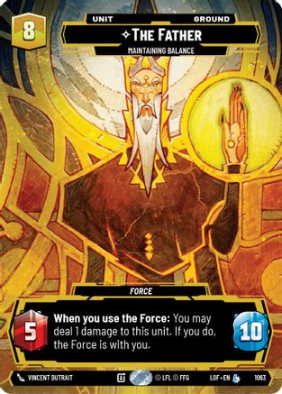 The Father - Maintaining Balance (1063) (Prestige) (1063) [Legends of the Force] - Fantasy Flight Games - Card Brawlers | Quebec | Canada |