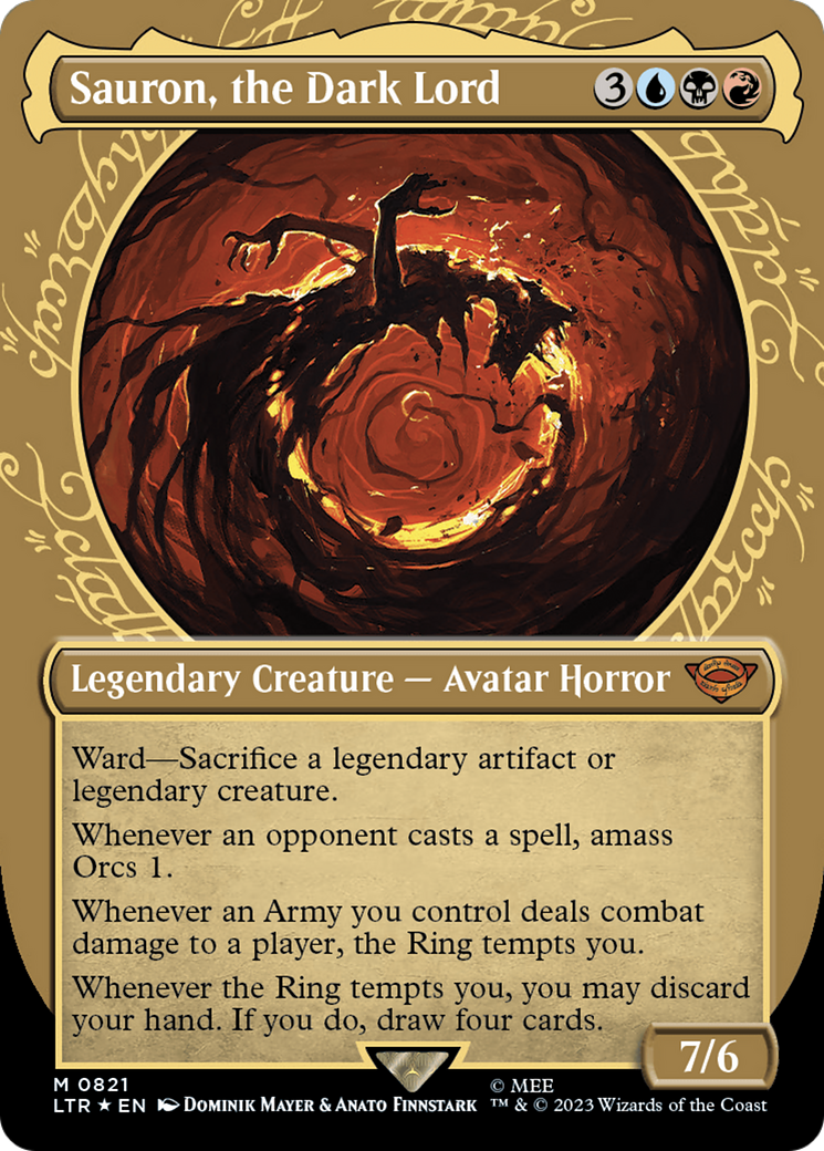 Sauron, the Dark Lord (Showcase) (Surge Foil) [The Lord of the Rings: Tales of Middle-Earth] - Magic: The Gathering - Card Brawlers | Quebec | Canada |
