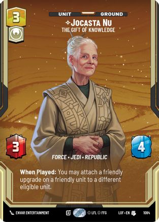 Jocasta Nu - The Gift of Knowledge (1084) (Prestige Foil) (1084) [Legends of the Force] - Fantasy Flight Games - Card Brawlers | Quebec | Canada |