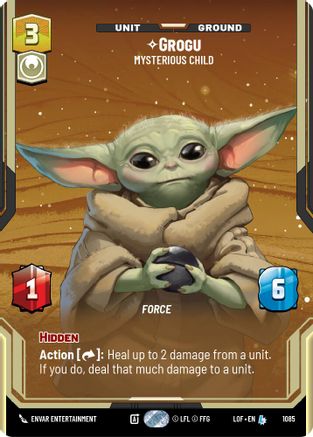 Grogu - Mysterious Child (1085) (Prestige Foil) (1085) [Legends of the Force] - Fantasy Flight Games - Card Brawlers | Quebec | Canada |