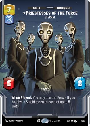 Priestesses of the Force - Eternal (1087) (Prestige Foil) (1087) [Legends of the Force] - Fantasy Flight Games - Card Brawlers | Quebec | Canada |